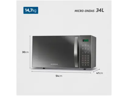 Micro-ondas Mondial 34L Espelhado - MO-02-34-E