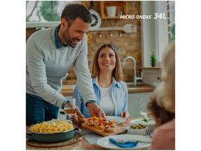 Micro-ondas Mondial 34L Espelhado - MO-02-34-E