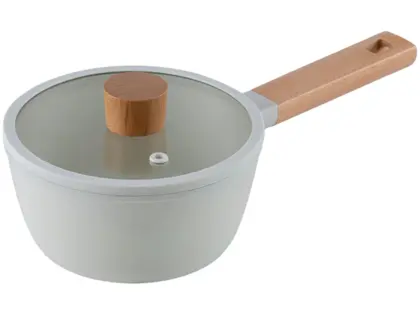 Jogo de Panelas Brinox Revestimento Cerâmico Creme 5 Peças Ceramic Life Nordic